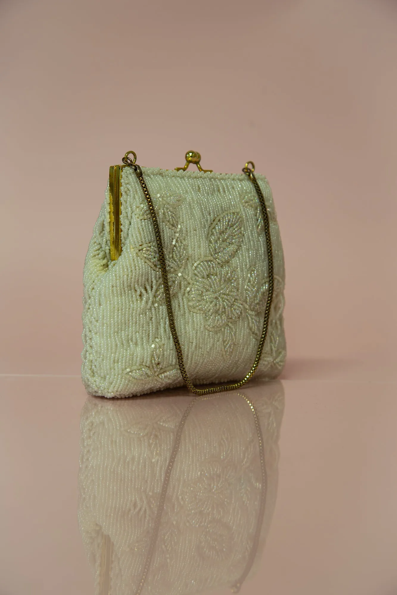 Vintage 1950s Iridescent Beaded Bag