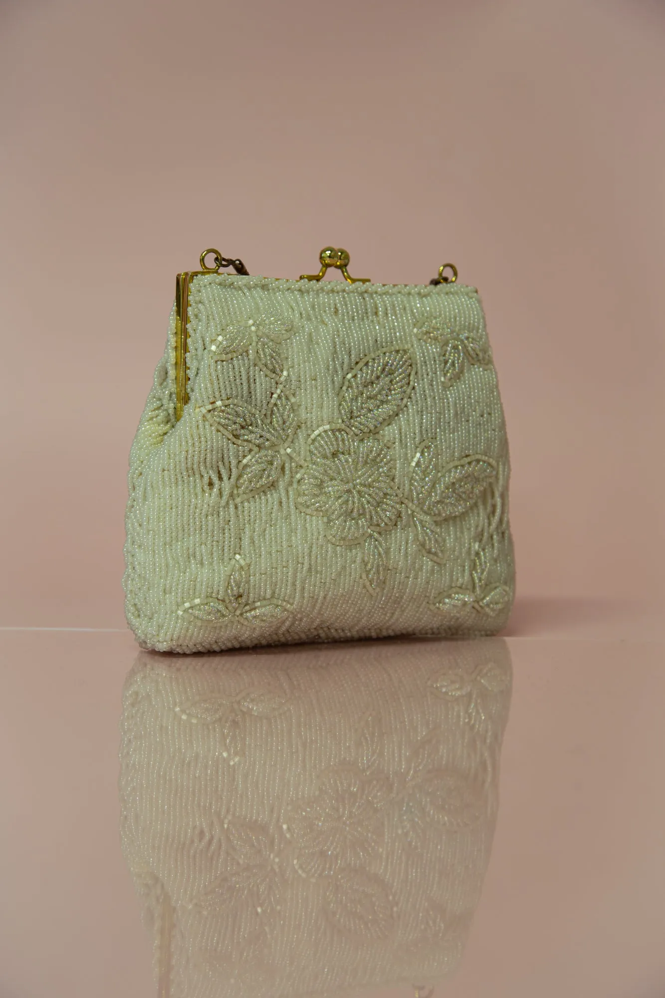Vintage 1950s Iridescent Beaded Bag