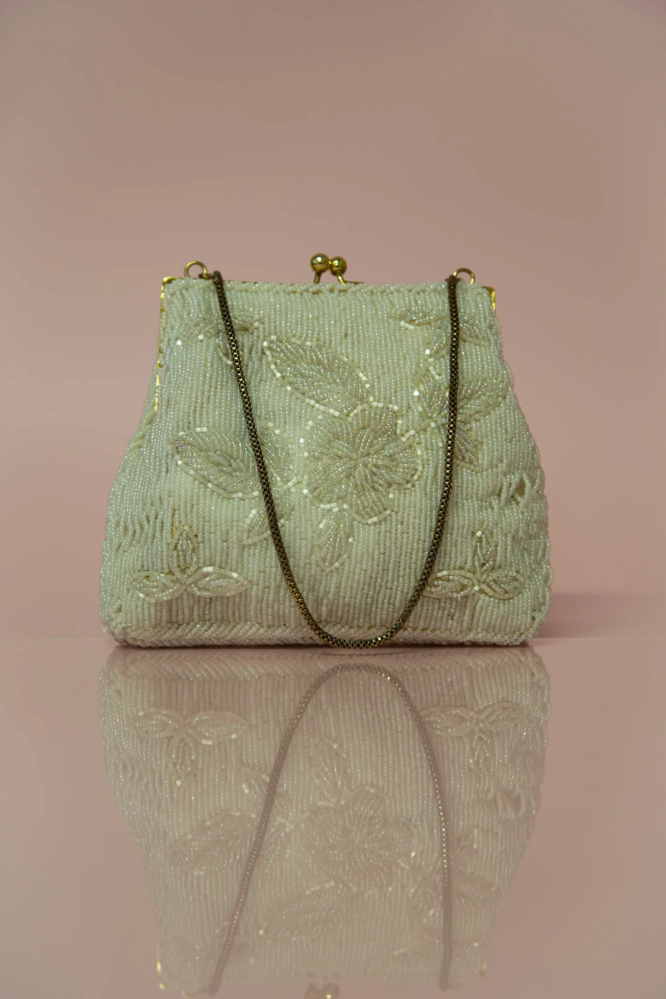 Vintage 1950s Iridescent Beaded Bag