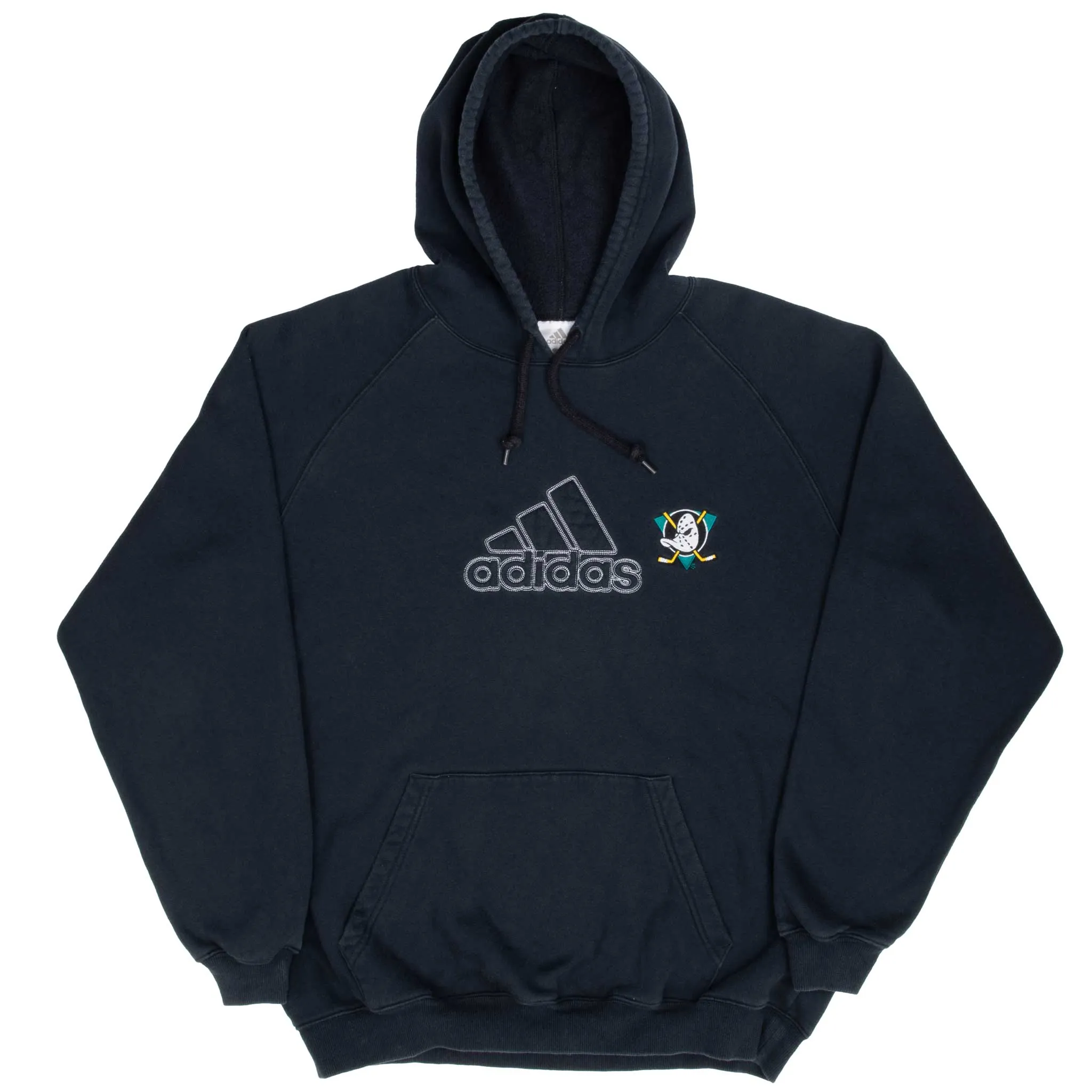 VINTAGE ADIDAS NHL ANAHEIM MIGHTY DUCKS HOODIE 2000S SWEATSHIRT SIZE LARGE