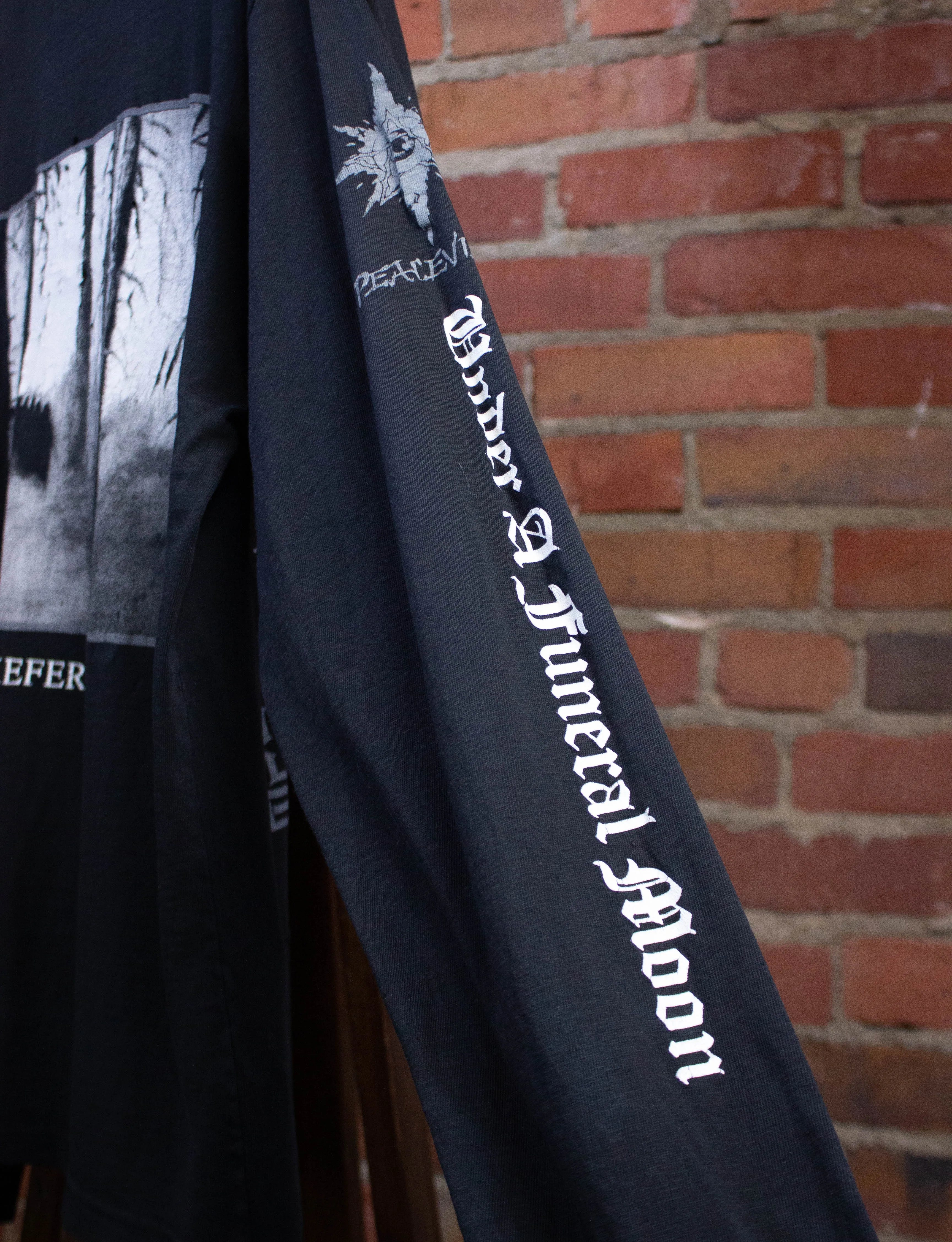 Vintage Darkthrone Under A Funeral Moon Long Sleeve Concert T Shirt 1993 Black XL