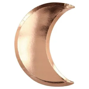 Vintage Halloween Copper Moon Plates (set of 8)
