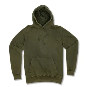 Vintage Washed Hoodie - Olive Green
