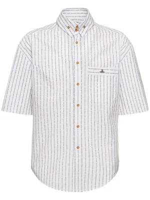 Vivienne Westwood   Striped cotton poplin s/s shirt 