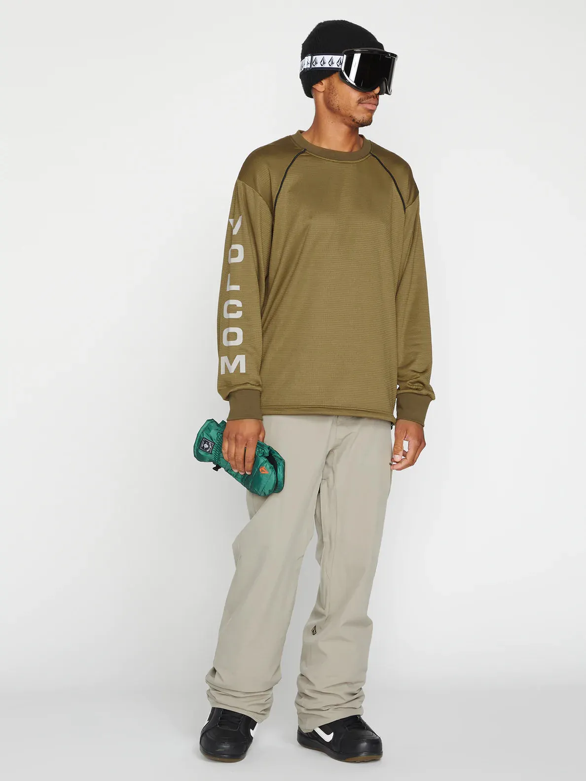 Volcom Waffle Backed Crew Fleece - Snow Apparel