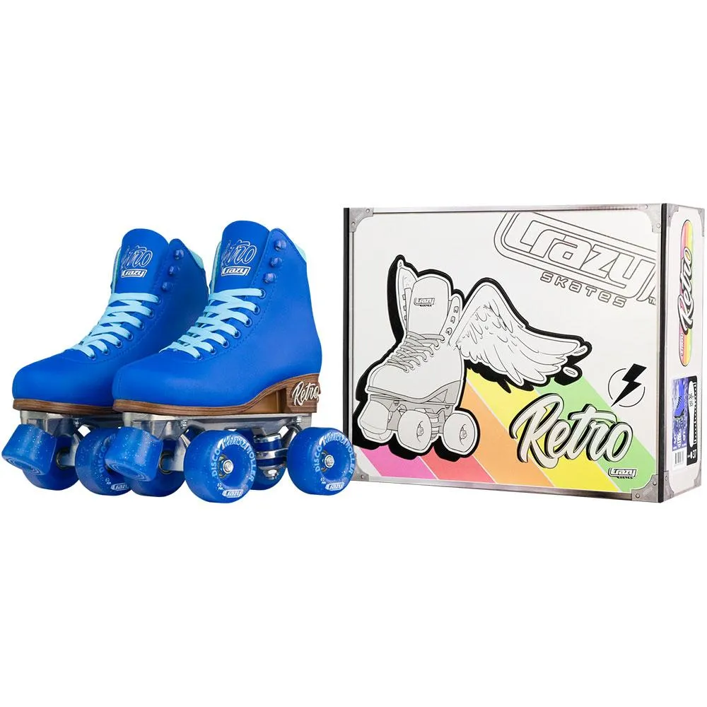 Warehouse Deal | RETRO Blue - Size Adjustable Roller Skates