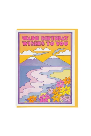 Warm Bday Wishes Card