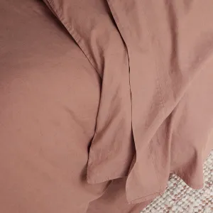 Warm Clay Linen Blend Flat Sheet
