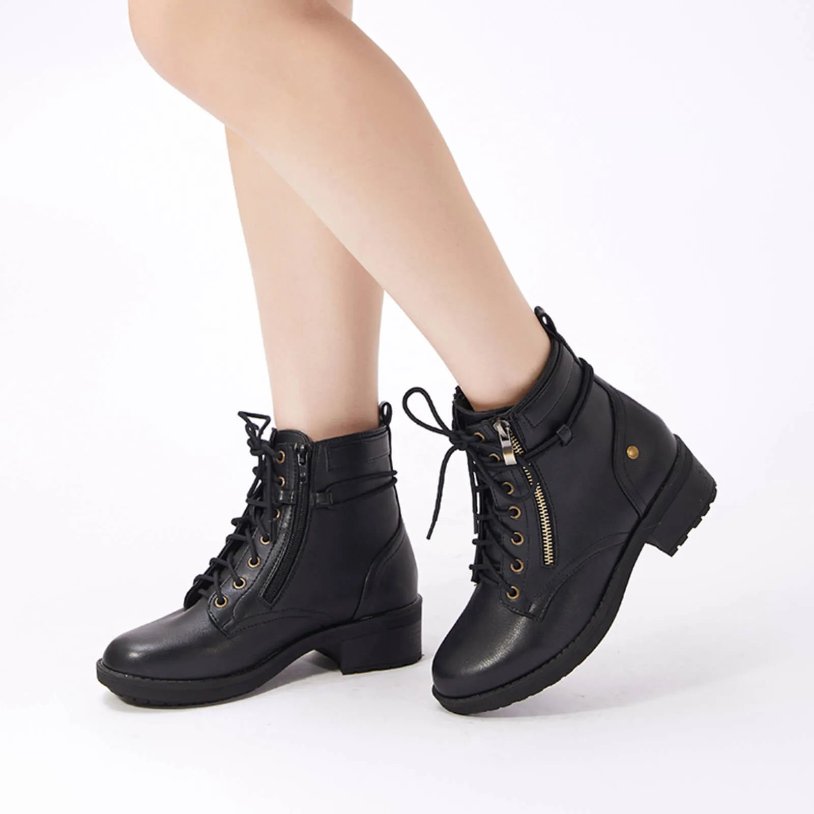 Warm Leather Martin Ankle Boots