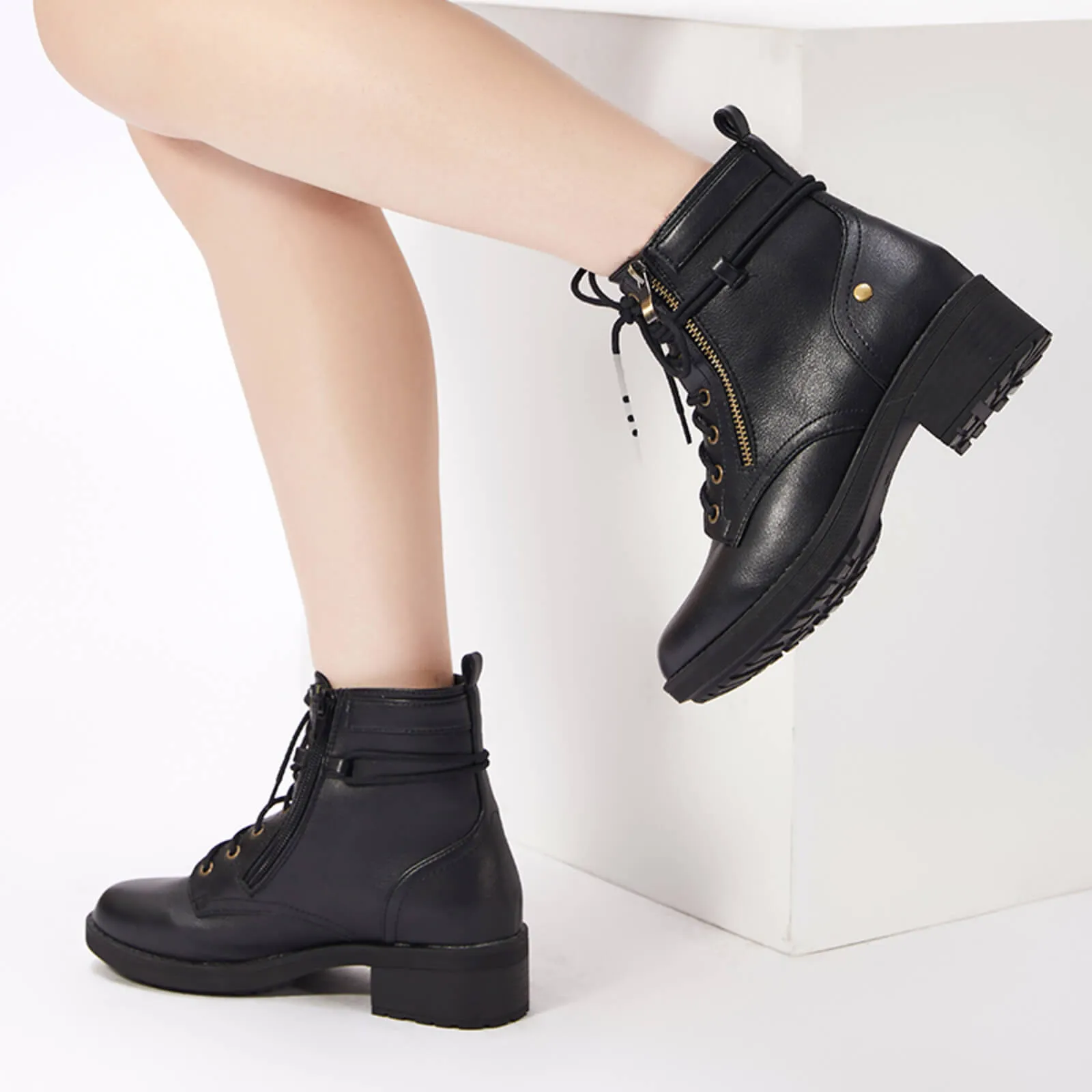Warm Leather Martin Ankle Boots
