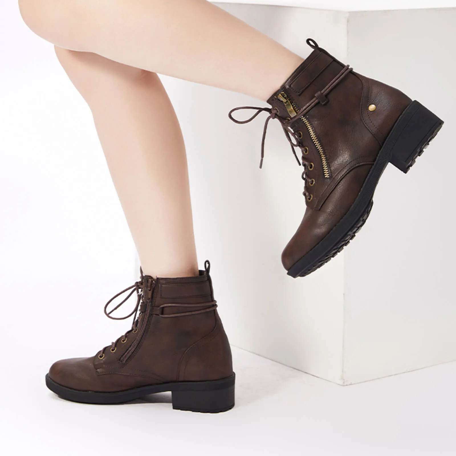 Warm Leather Martin Ankle Boots
