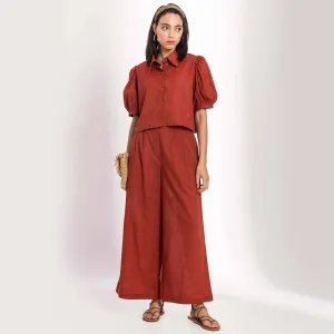 Warm Red Cotton Set