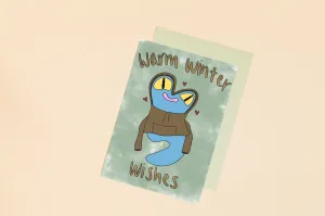 Warm Winter Wishes Greeting Card
