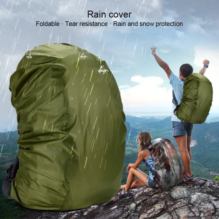 Waterproof Dustproof Backpack Rain Cover Portable Ultralight Outdoor Tools Hiking Protective Cover 35L(Digital Camouflage)