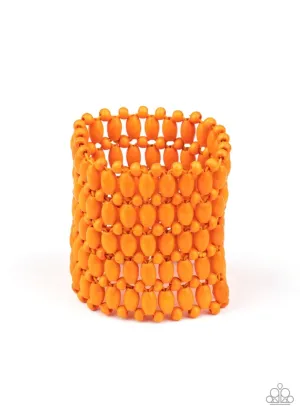 Way Down In Kokomo - Orange Bracelet - Paparazzi Accessories