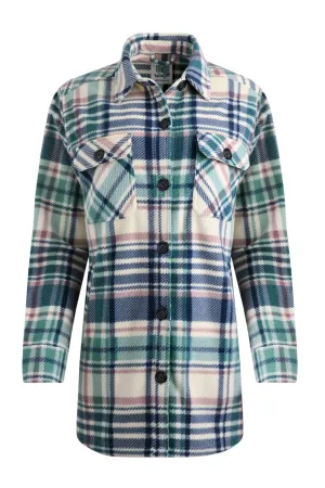 Weird Fish 16 Jade Oversized Checked Fleece Shacket