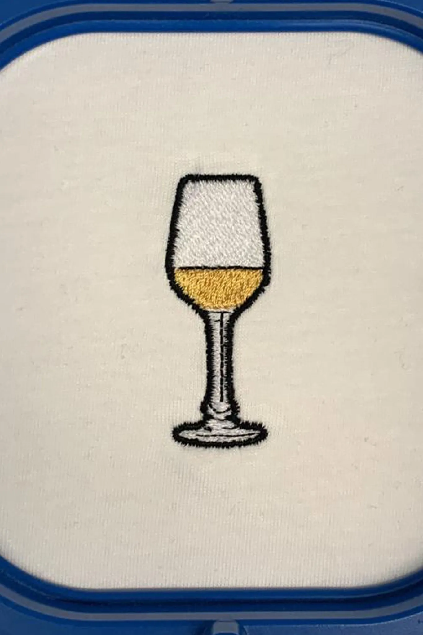 Weißwein | Bestickter Bio-Baumwoll Frauen Pullover