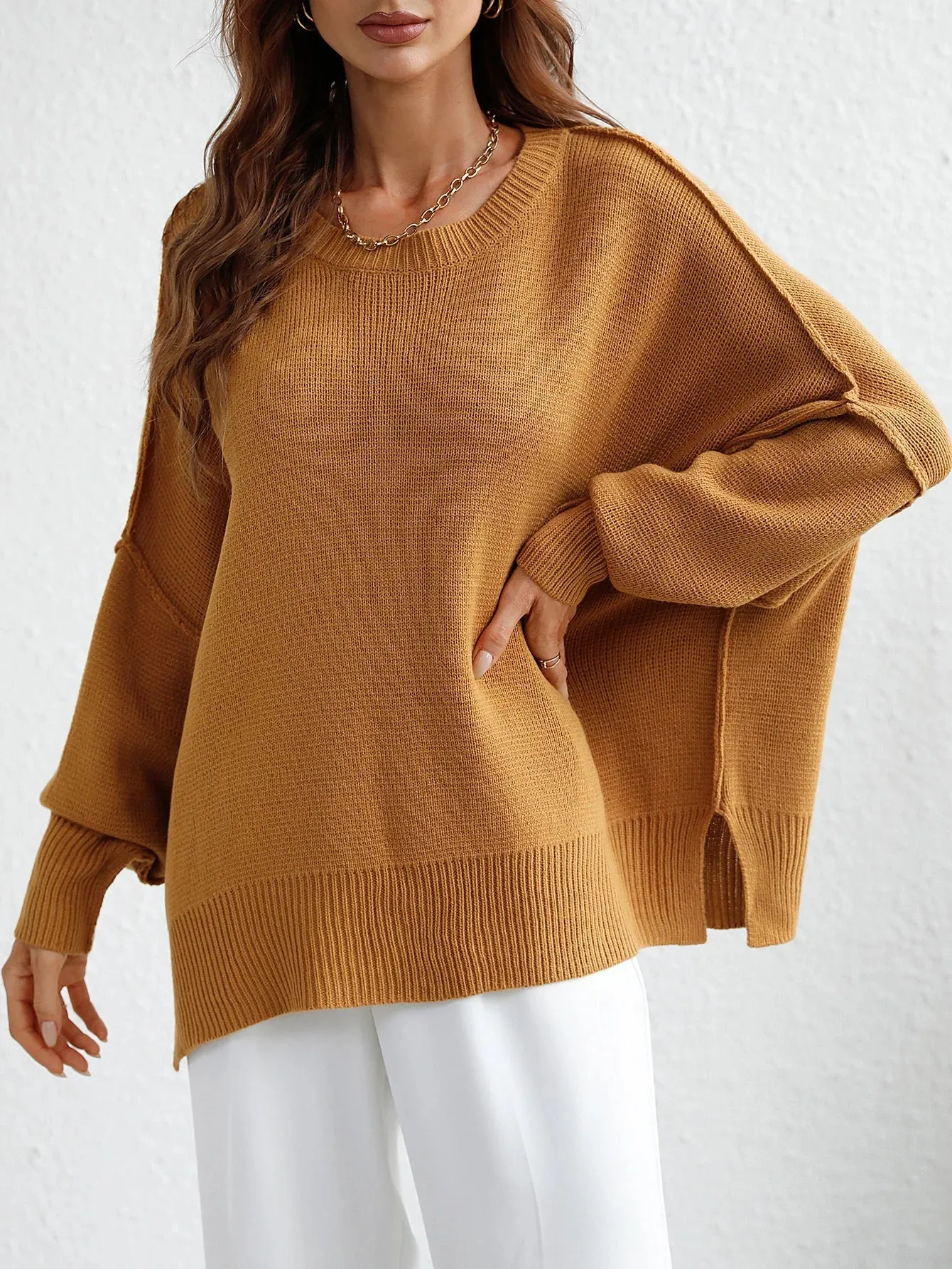 Wenkouban-Christmas Thanksgiving outfits_Cozy Stylish Elegant Chic Casual Comfortable Soft Warm Sweater