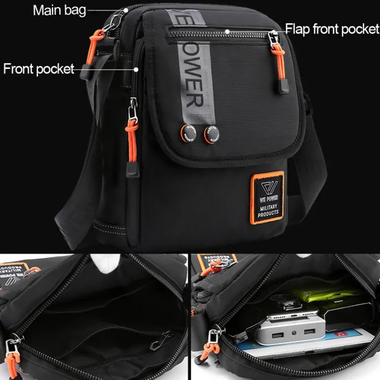 WEPOWER Men Messenger Bag Casual Shoulder Backpack Outdoor Sports Bag(Gray Green)