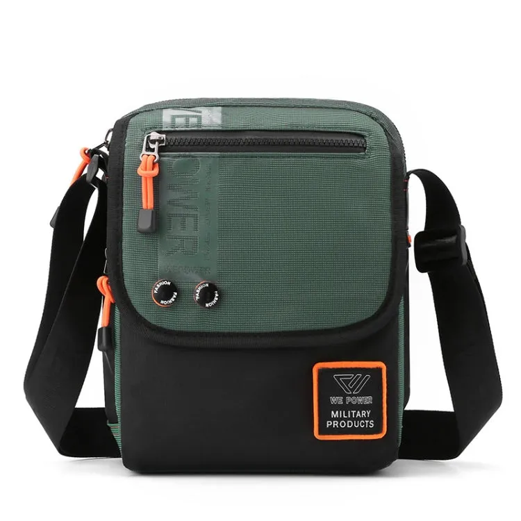 WEPOWER Men Messenger Bag Casual Shoulder Backpack Outdoor Sports Bag(Gray Green)
