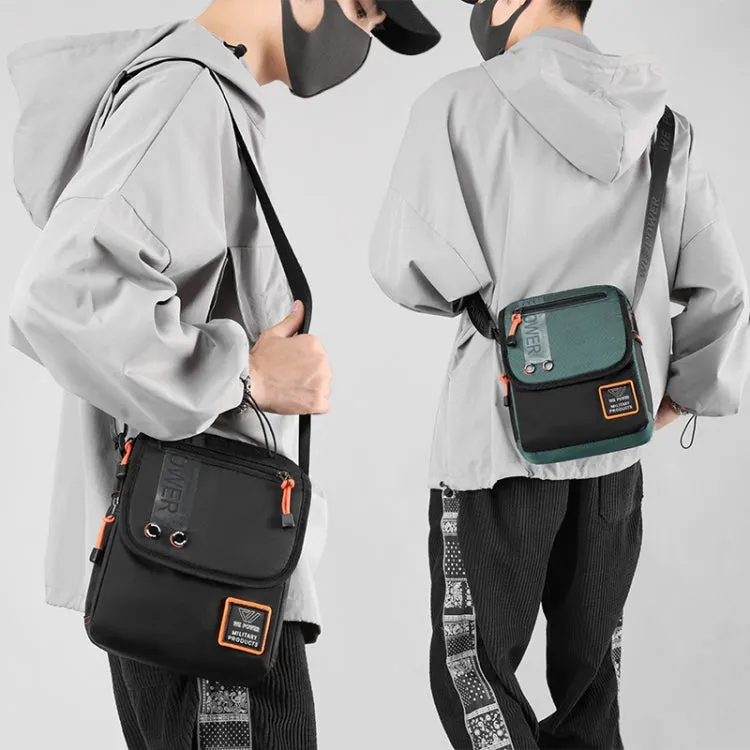 WEPOWER Men Messenger Bag Casual Shoulder Backpack Outdoor Sports Bag(Gray Green)