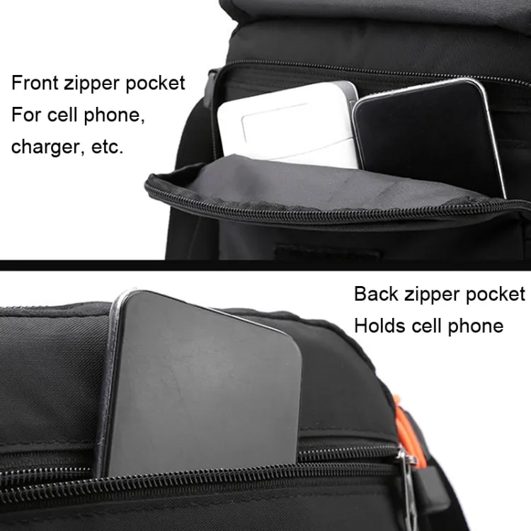 WEPOWER Men Messenger Bag Casual Shoulder Backpack Outdoor Sports Bag(Gray Green)