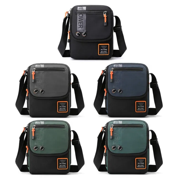 WEPOWER Men Messenger Bag Casual Shoulder Backpack Outdoor Sports Bag(Gray Green)