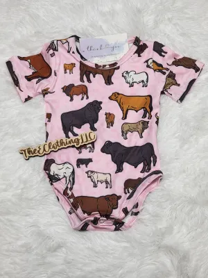 Western Onesie - Pink