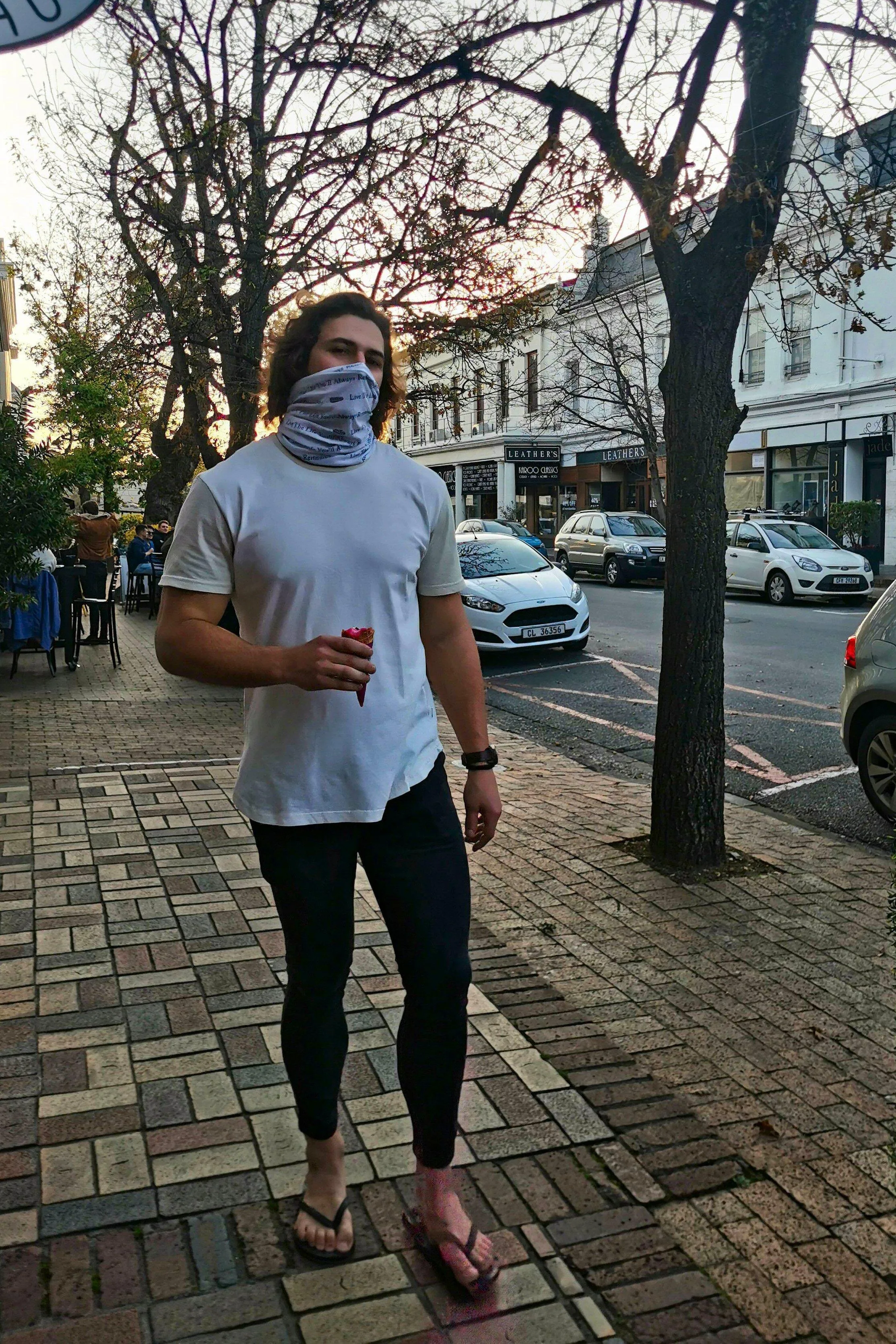 White Buff with Black