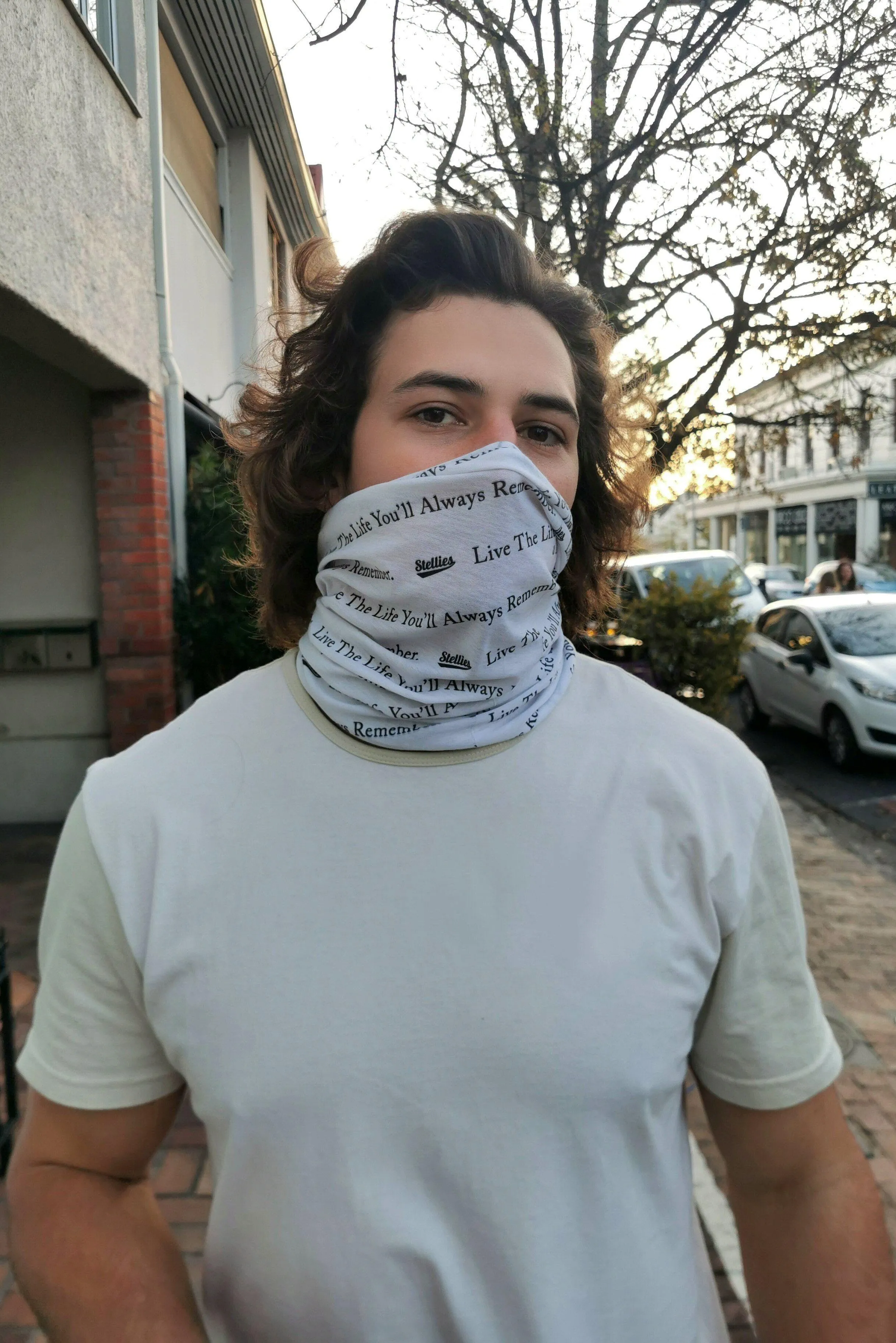 White Buff with Black