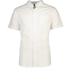 White Casual Short Sleeve Shirt
