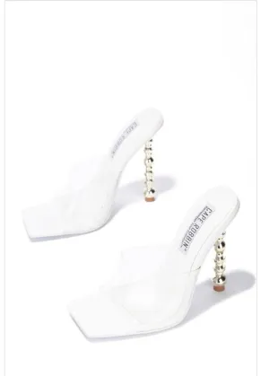White Clear Sandals