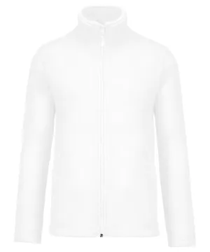 White* - Falco full zip microfleece jacket
