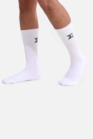 White Football Long Socks