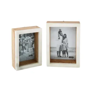 White Marble Block Frame