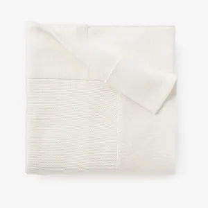 White Sofia   Finn Knit Baby Blanket