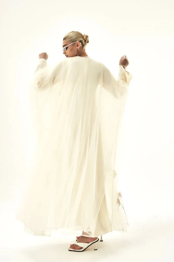 White Swan Lake Abaya Set