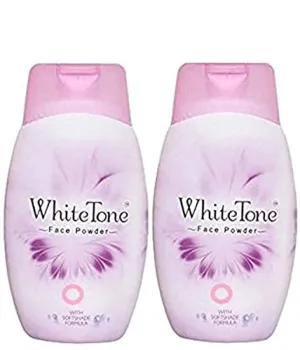 White Tone Face Powder Pack of 2  (70 g)