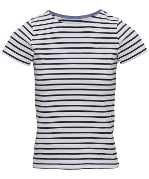 White/Navy - Women's Marinière coastal short sleeve tee