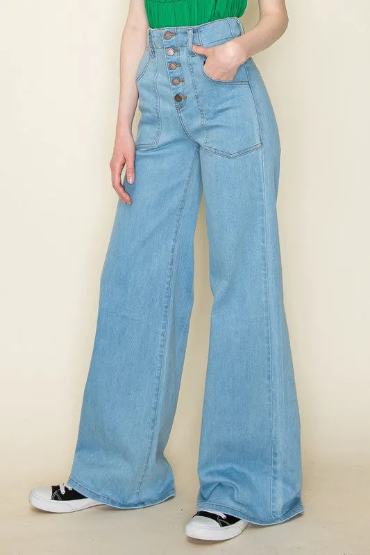 Wide leg, denim pants,  jeans, western