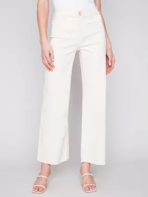 Wide Leg Natural Linen Pant