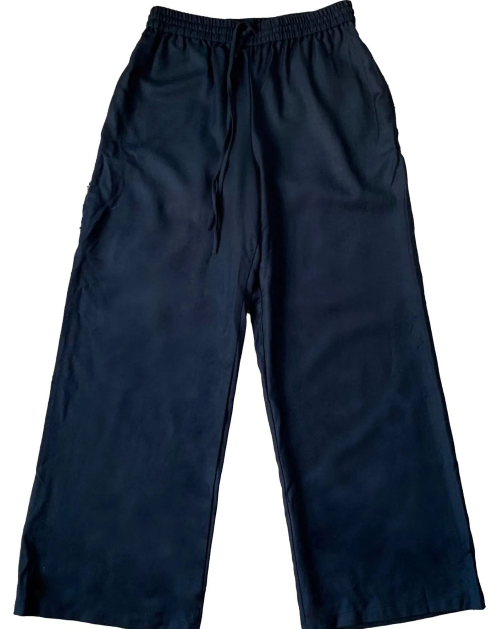 Wide Leg Pants | Wool Crepe