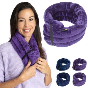 Wider Microwavable Heat Wrap with Fastening Elastic Band (Purple)
