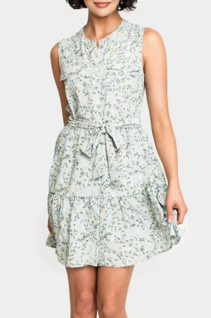 Wildflower Sleeveless Belted Tiered Dress