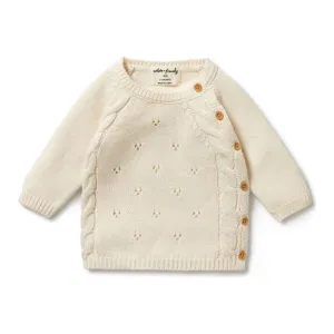 Wilson Frenchy Knitted Pointelle Kimono Cardigan