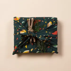 Windy Day Furoshiki Fabric Gift Wrapping