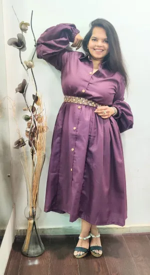 Wine Coloured Cotton Tunic