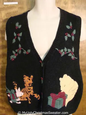WINNIE THE POOH Ugly Christmas Sweater Vest
