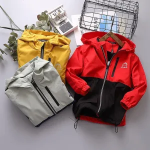 Winter Boys Girls Kids Outerwear Warm Coral Fleece Waterproof Windbreaker Coats Active Baby Children Jackets