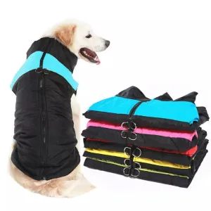 Winter Dog Vest Jacket: Stylish Waterproof Coat for Large Breeds